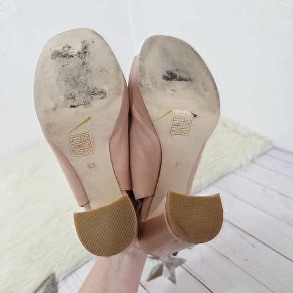 Jeffrey Campbell Platform Peep Toe Bootie Sandals Pink Leather Ankle Buckle 6.5 - Picture 8 of 8